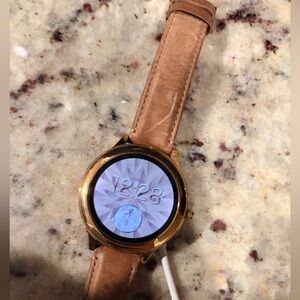 Fossil Rose Gold and Tan Women's Smartwatch